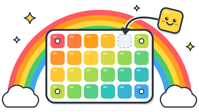 Rainbow Hue Sort