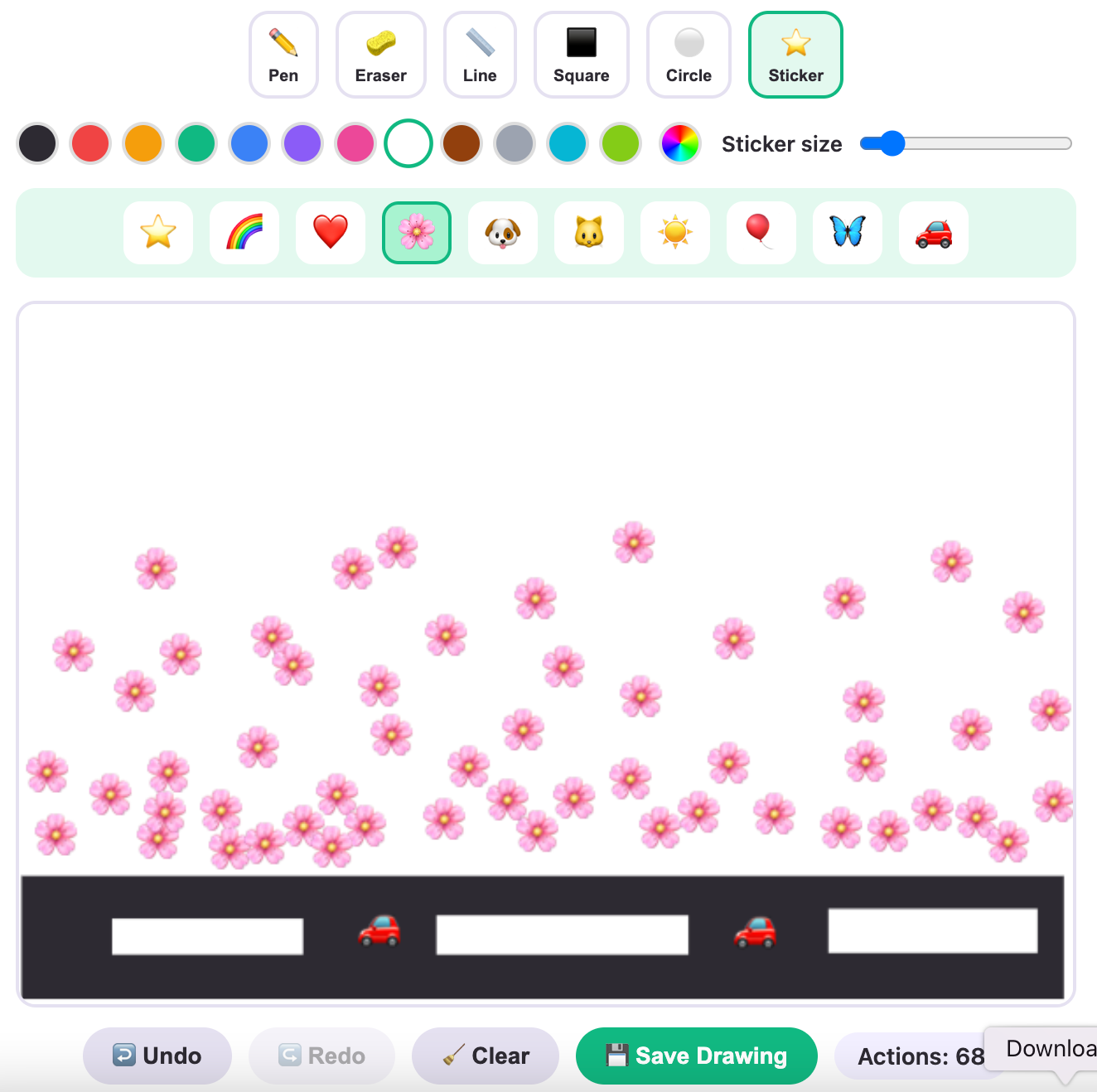 draw canvas example