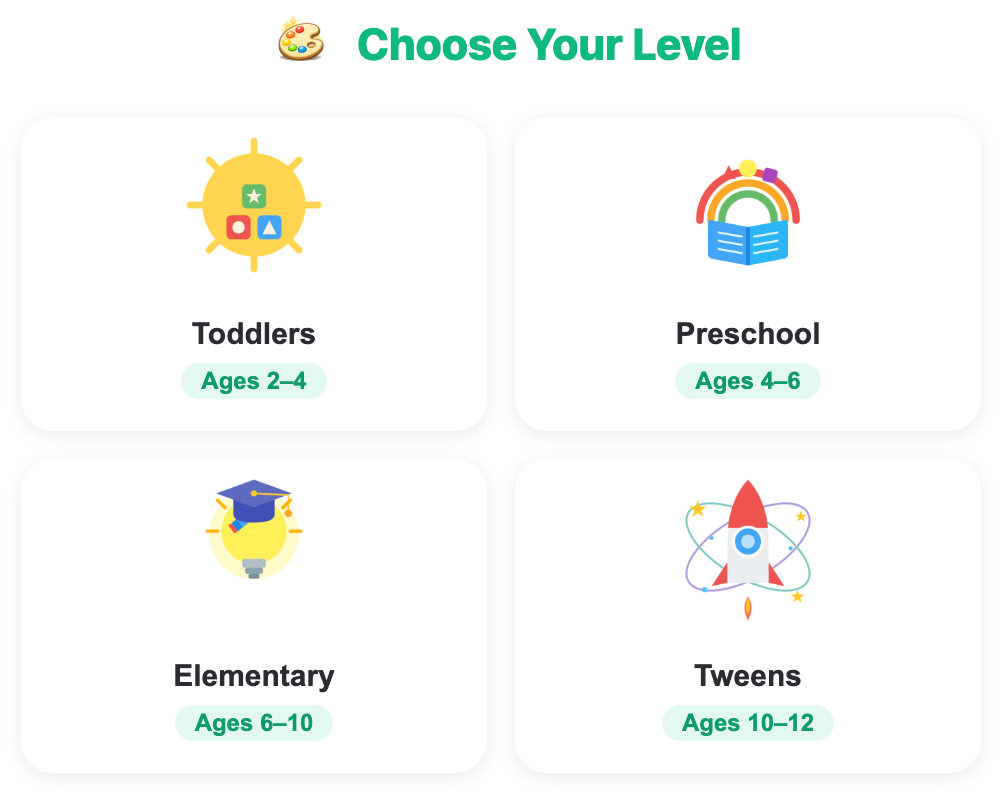choose level screen
