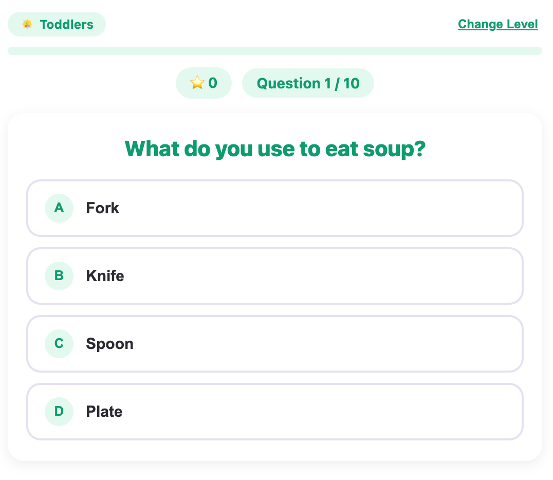 a screenshot of an quiz