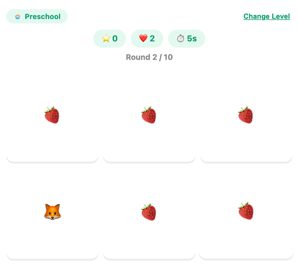 a screenshot about the odd one of odd one out game