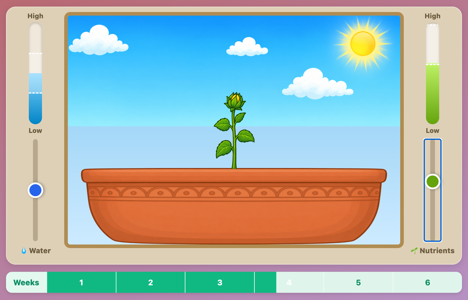 a screenshot about budding stage in the Grow a Plant game