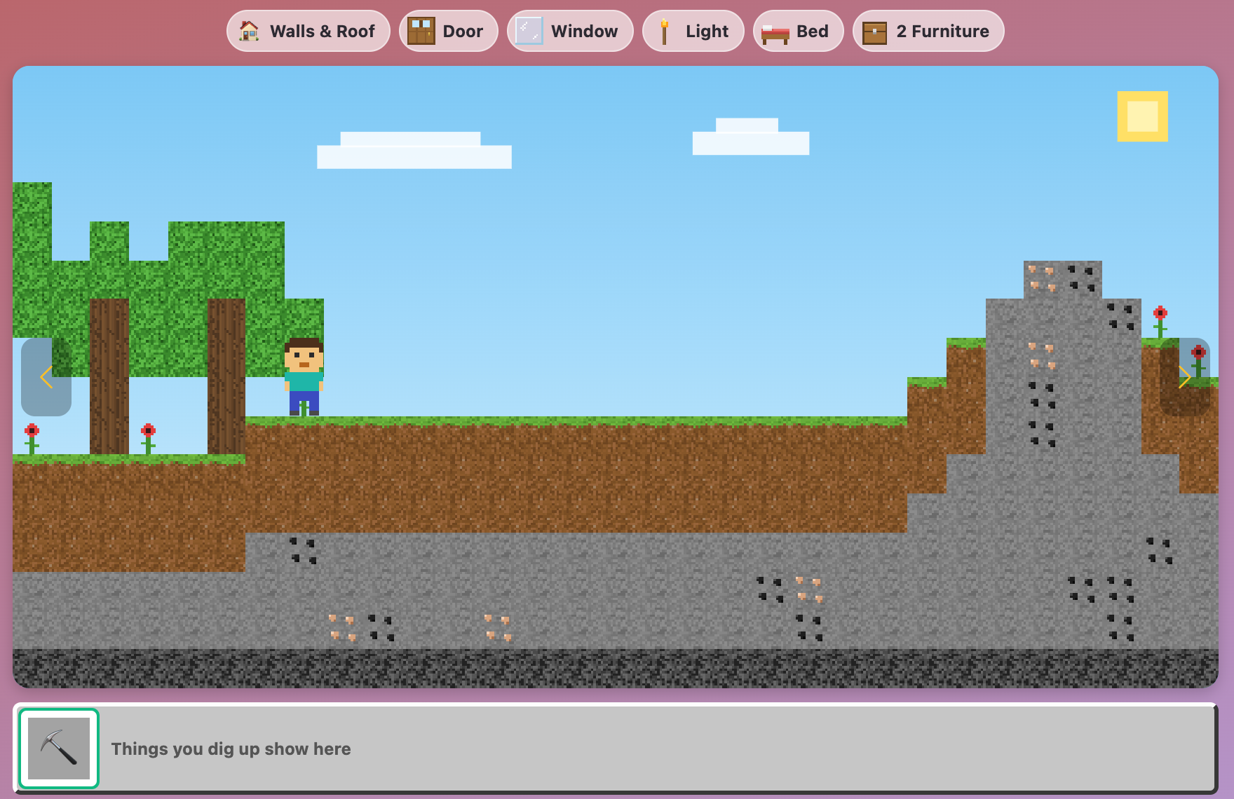 a screenshot when start a new Build My House game for elementary